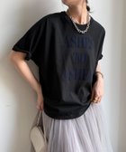 【ドゥドゥ/DouDou】の【WEB限定】フロッキーロゴプリントTEE 大人の最旬トレンドファッション＆コーディネート founy(ファウニー) ファッション Fashion レディースファッション Fashion for Women インナー Innerwear シンプル Simple, Minimal スマート Smart, Elegant バランス Balance, Style Balance ボトム Bottoms, Lower Wear リラックス Relax, Relaxed Fit S/S・春夏 SS, Spring/Summer, Warm Season 再入荷 Restock / Back in Stock 夏 Summer 2026年 2026 2026春夏・S/S Spring/Summer 2026 SS26 thumbnail ブラック|ID: prp329100004975432 ipo3291000000037297859