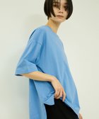 【ビッキー/VICKY】のひんやりオーバーサイズTシャツ 大人の最旬トレンドファッション＆コーディネート founy(ファウニー) ファッション Fashion レディースファッション Fashion for Women トップス・カットソー Cut & Sew Tops シャツ・ブラウス・オフィスカジュアル Elegant Blouses & Button-Ups ロングTシャツ・Tシャツ Longline T-Shirts & Tees 春 Spring 吸水 Absorbent, Quick-Dry ショート Short, Short Length ストレッチ Stretch, Stretchy Fabric デニム Denim, Jeans Material ポケット Pocket, Pocket Detail 半袖 Short Sleeve, Half Sleeve 無地 Plain, Solid Color リラックス Relax, Relaxed Fit S/S・春夏 SS, Spring/Summer, Warm Season おすすめ Recommended / Our Picks 夏 Summer 旅行 Travel 2026年 2026 2026春夏・S/S Spring/Summer 2026 SS26 thumbnail ブルー|ID: prp329100004975437 ipo3291000000037297876