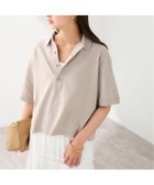 【フレームワーク/FRAMeWORK】のLOEFF/ロエフ 別注リネンコットンポロシャツ 大人の最旬トレンドファッション＆コーディネート founy(ファウニー) ファッション Fashion レディースファッション Fashion for Women トップス・カットソー Cut & Sew Tops シャツ・ブラウス・オフィスカジュアル Elegant Blouses & Button-Ups ポロシャツ・きれいめカジュアル Smart-Casual Polo Tops ポロシャツ Polo Shirt, Collared Tee リネン Linen, Linen Fabric 別注 Limited Edition, Custom Order A/W・秋冬 Autumn/Winter thumbnail ベージュ|ID: prp329100004975438 ipo3291000000037297884