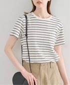 【ユーバイ スピック&スパン/U by Spick&Span】のハリヌキリブマルチボーダーTシャツ 大人の最旬トレンドファッション＆コーディネート founy(ファウニー) ファッション Fashion レディースファッション Fashion for Women トップス・カットソー Cut & Sew Tops シャツ・ブラウス・オフィスカジュアル Elegant Blouses & Button-Ups ロングTシャツ・Tシャツ Longline T-Shirts & Tees コンパクト Compact, Small Size シンプル Simple, Minimal スマート Smart, Elegant タンク Tank Top, Sleeveless Top ボトム Bottoms, Lower Wear ボーダー Border, Stripe ポケット Pocket, Pocket Detail thumbnail ナチュラル|ID: prp329100004975440 ipo3291000000037297889