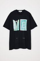 【エンフォルド/ENFOLD】のT-SHIRT 大人の最旬トレンドファッション＆コーディネート founy(ファウニー) ファッション Fashion レディースファッション Fashion for Women トップス・カットソー Cut & Sew Tops シャツ・ブラウス・オフィスカジュアル Elegant Blouses & Button-Ups ロングTシャツ・Tシャツ Longline T-Shirts & Tees シンプル Simple, Minimal プリント Print, Printed Pattern thumbnail BLK|ID: prp329100004975445 ipo3291000000037297905
