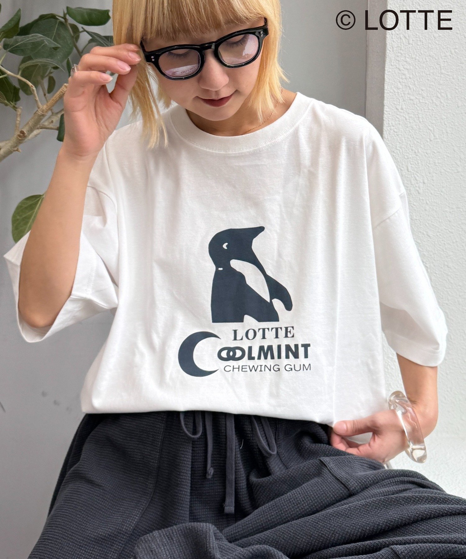 【チャオパニックティピー/CIAOPANIC TYPY】の【TYPY×LOTTE板ガム】持続冷感クールミントTEE インテリア・キッズ・メンズ・レディースファッション・服の通販 founy(ファウニー) 　ファッション　Fashion　レディースファッション　Fashion for Women　イラスト　Illustration　クール　Cool, Chic　シンプル　Simple, Minimal　トレンド　Trend, Trending Now　フロント　Front, Front Design　プリント　Print, Printed Pattern　リラックス　Relax, Relaxed Fit　おすすめ　Recommended / Our Picks　夏　Summer　ホワイト|ID: prp329100004975446 ipo3291000000037297907