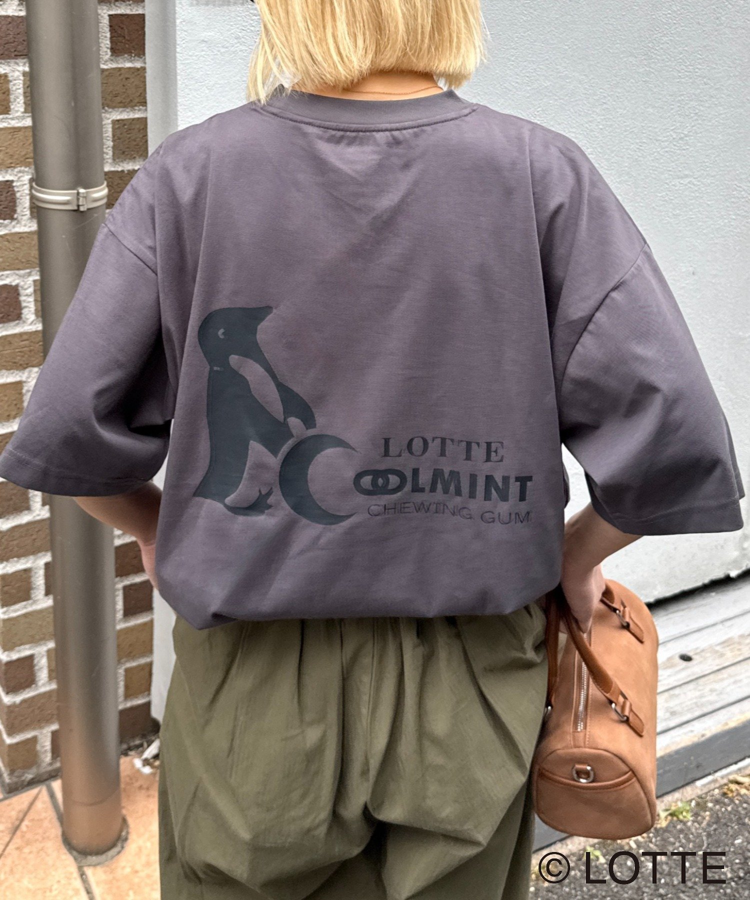 【チャオパニックティピー/CIAOPANIC TYPY】の【TYPY×LOTTE板ガム】持続冷感バックロゴクールミントポケットTEE インテリア・キッズ・メンズ・レディースファッション・服の通販 founy(ファウニー) 　ファッション　Fashion　レディースファッション　Fashion for Women　バッグ　Bags　イエロー　Yellow　クール　Cool, Chic　トレンド　Trend, Trending Now　フロント　Front, Front Design　プリント　Print, Printed Pattern　ポケット　Pocket, Pocket Detail　おすすめ　Recommended / Our Picks　夏　Summer　チャコールグレー|ID: prp329100004975448 ipo3291000000037297918
