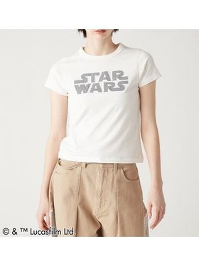 【ファーファー/FURFUR】の【STAR WARS(TM)】アップリケロゴTシャツ 大人の最旬トレンドファッション＆コーディネート founy(ファウニー) ファッション Fashion レディースファッション Fashion for Women トップス・カットソー Cut & Sew Tops シャツ・ブラウス・オフィスカジュアル Elegant Blouses & Button-Ups ロングTシャツ・Tシャツ Longline T-Shirts & Tees ギンガム Gingham, Gingham Fabric シルバー Silver, Metallic Silver スマート Smart, Elegant チェック Check, Plaid, Tartan |ID:prp329100004975450