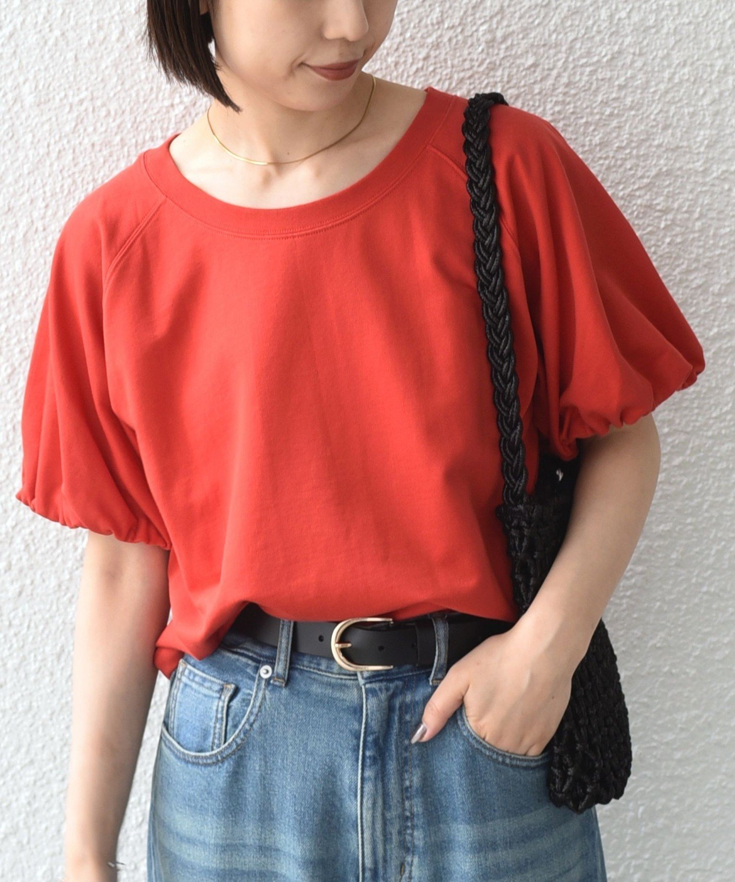 【シップス/SHIPS】のSHIPS Colors 手洗い可能 ミニ裏毛 バルーンスリーブ トップス インテリア・キッズ・メンズ・レディースファッション・服の通販 founy(ファウニー) 　ファッション　Fashion　レディースファッション　Fashion for Women　トップス・カットソー　Cut & Sew Tops　コンパクト　Compact, Small Size　シンプル　Simple, Minimal　スリーブ　Sleeve, Long Sleeve / Short Sleeve　デニム　Denim, Jeans Material　バランス　Balance, Style Balance　バルーン　Balloon, Balloon Silhouette　ボックス　Boxy, Box Shape　ボトム　Bottoms, Lower Wear　メンズ　Men's, Menswear　アウトレット　Outlet / Clearance　ビジネス 仕事 通勤　Business / Work / Commuting　2026年　2026　2026春夏・S/S　Spring/Summer 2026 SS26　レッド|ID: prp329100004975451 ipo3291000000037297929