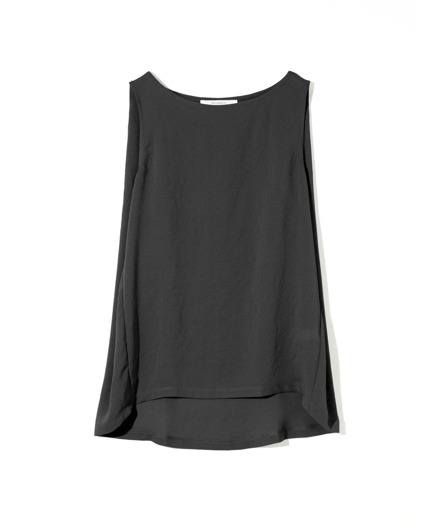 【マーコート/MARcourt】のMIDIUMISOLID for Ladies ノースリーブタックワイドプルオーバー インテリア・キッズ・メンズ・レディースファッション・服の通販 founy(ファウニー) 　ファッション　Fashion　レディースファッション　Fashion for Women　トップス・カットソー　Cut & Sew Tops　キャミソール&ノースリーブ　Camisoles & Sleeveless Tops　カジュアルプルオーバー・ニットトップス　Pullovers & Knit Tops / Casual Pullovers　おすすめ　Recommended / Our Picks　シアー　Sheer, See-Through　ドレープ　Drape, Draping Fabric　ノースリーブ　Sleeveless, No-Sleeve　ポケット　Pocket, Pocket Detail　エレガント 上品　Elegant　今季　This Season, Current Season　再入荷　Restock / Back in Stock　無地　Plain, Solid Color　ブラック|ID: prp329100004975452 ipo3291000000037297936