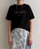 【エルビーシー/LBC】のカラーコード刺繍ロゴTシャツ 大人の最旬トレンドファッション＆コーディネート founy(ファウニー) ファッション Fashion レディースファッション Fashion for Women トップス・カットソー Cut & Sew Tops シャツ・ブラウス・オフィスカジュアル Elegant Blouses & Button-Ups ロングTシャツ・Tシャツ Longline T-Shirts & Tees シンプル Simple, Minimal ベーシック Basic, Essential ボトム Bottoms, Lower Wear 半袖 Short Sleeve, Half Sleeve thumbnail ブラック|ID: prp329100004975458 ipo3291000000037297966