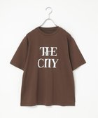 【ノッチ/notch】の【吸水速乾/UVカット】The City プリントTシャツ 大人の最旬トレンドファッション＆コーディネート founy(ファウニー) ファッション Fashion レディースファッション Fashion for Women トップス・カットソー Cut & Sew Tops シャツ・ブラウス・オフィスカジュアル Elegant Blouses & Button-Ups ロングTシャツ・Tシャツ Longline T-Shirts & Tees シンプル Simple, Minimal フロント Front, Front Design プリント Print, Printed Pattern リラックス Relax, Relaxed Fit 吸水 Absorbent, Quick-Dry 夏 Summer thumbnail ブラウン|ID: prp329100004975460 ipo3291000000037297976