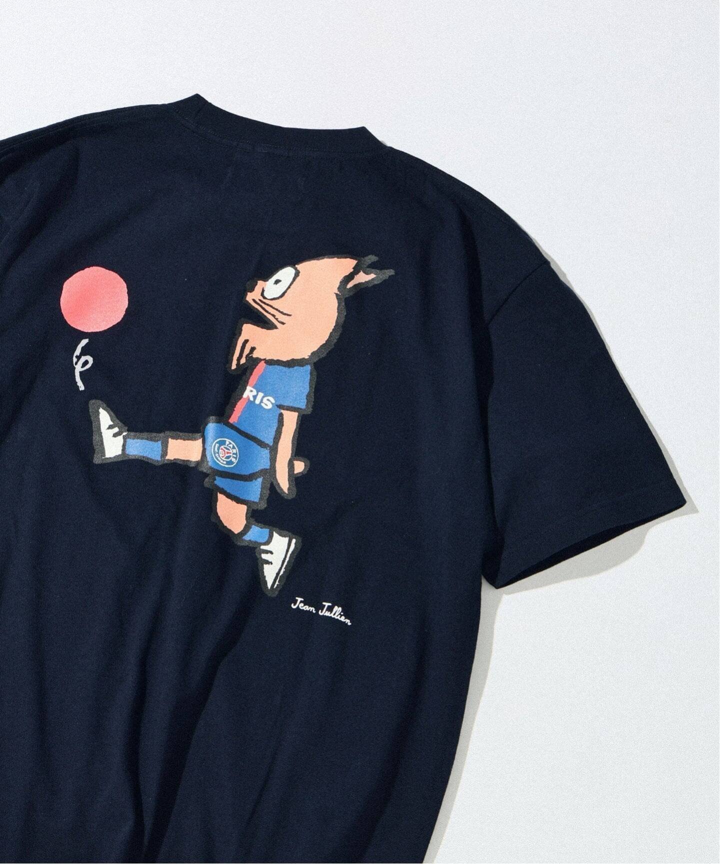 【エディフィス/EDIFICE】のJEAN JULIEN x PSG TEE 2 インテリア・キッズ・メンズ・レディースファッション・服の通販 founy(ファウニー) 　ファッション　Fashion　レディースファッション　Fashion for Women　キャラクター　Character, Licensed Characters　サッカー　Seersucker, Summer Fabric　シンプル　Simple, Minimal　スポーツ　Sports, Activewear　スマート　Smart, Elegant　人気　Popular, Best Seller　猫　Cat, Kitty　フランス　France, French　ワーク　Workwear, Utility Style　ネイビー|ID: prp329100004975464 ipo3291000000037297993