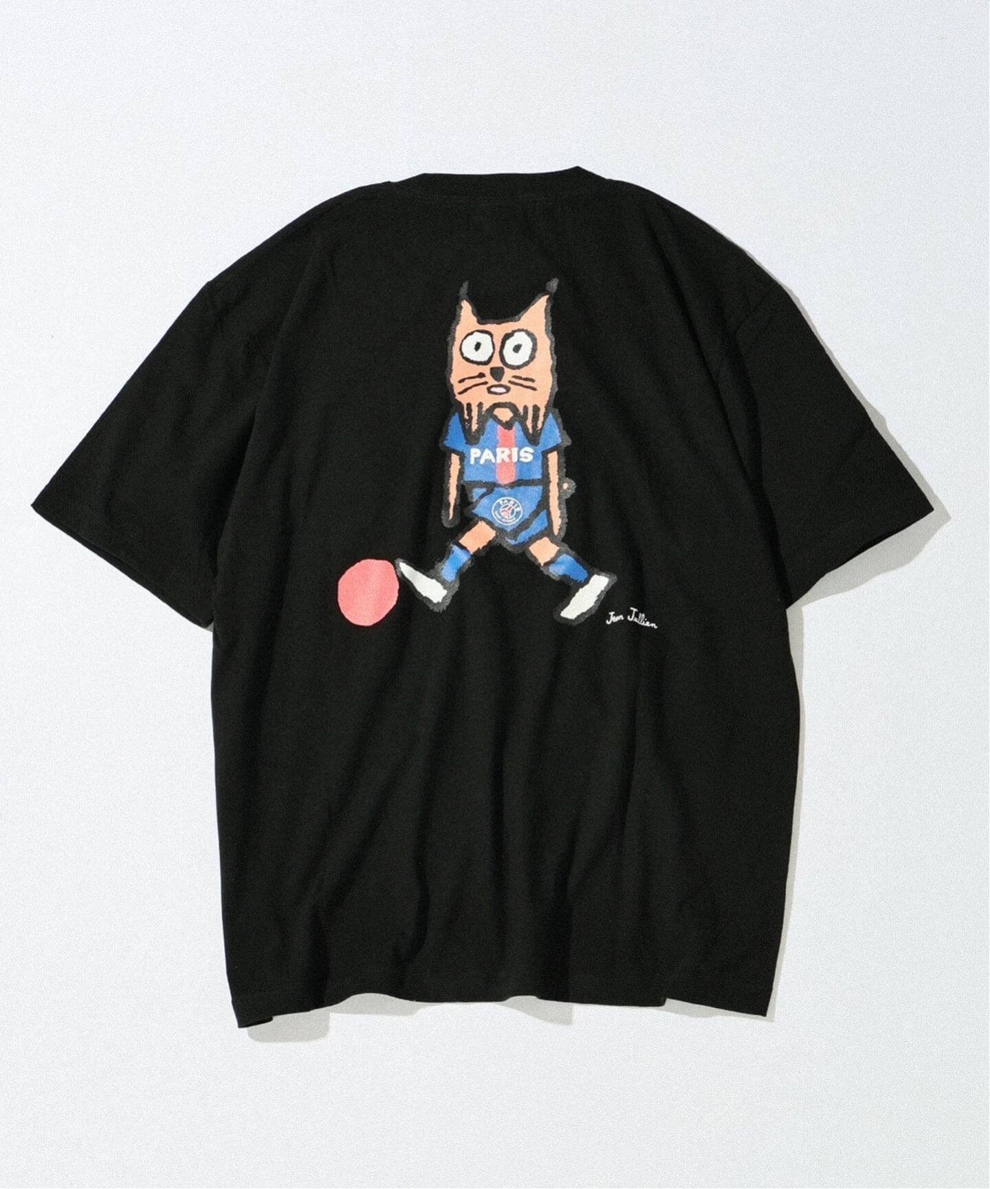 【エディフィス/EDIFICE】のJEAN JULIEN x PSG TEE 1 インテリア・キッズ・メンズ・レディースファッション・服の通販 founy(ファウニー) 　ファッション　Fashion　レディースファッション　Fashion for Women　キャラクター　Character, Licensed Characters　サッカー　Seersucker, Summer Fabric　シンプル　Simple, Minimal　スポーツ　Sports, Activewear　スマート　Smart, Elegant　人気　Popular, Best Seller　猫　Cat, Kitty　フランス　France, French　ワーク　Workwear, Utility Style　ブラック|ID: prp329100004975466 ipo3291000000037298002