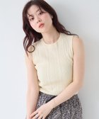 【ルクールブラン/le.coeur blanc】の《WEB限定アイテム》ランダムリブノースリーブトップス 大人の最旬トレンドファッション＆コーディネート founy(ファウニー) ファッション Fashion レディースファッション Fashion for Women トップス・カットソー Cut & Sew Tops キャミソール&ノースリーブ Camisoles & Sleeveless Tops thumbnail アイボリー|ID: prp329100004975469 ipo3291000000037298018