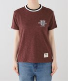 【シティーショップ/CITYSHOP】のCOLLEGIATE PACIFIC COMPACT T SHIRT CP-26S-011 Tシャツ 大人の最旬トレンドファッション＆コーディネート founy(ファウニー) ファッション Fashion レディースファッション Fashion for Women トップス・カットソー Cut & Sew Tops シャツ・ブラウス・オフィスカジュアル Elegant Blouses & Button-Ups ロングTシャツ・Tシャツ Longline T-Shirts & Tees ストレート Straight, Straight Cut スマート Smart, Elegant フェルト Felt, Felt Fabric プリント Print, Printed Pattern メランジ Melange, Mixed Yarn thumbnail ブラウン|ID: prp329100004975478 ipo3291000000037298049