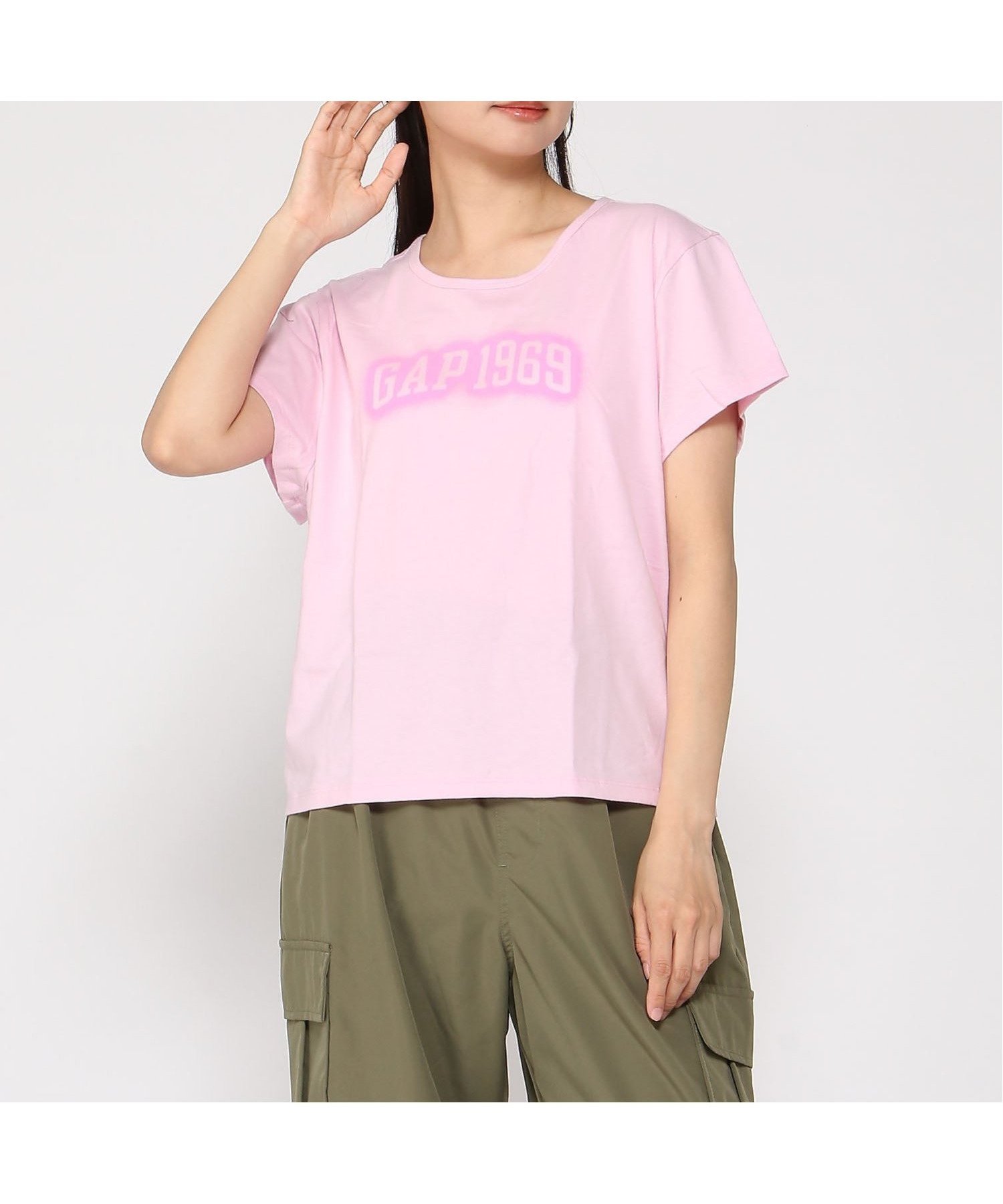 【ギャップ/GAP】のINTL SS CROPPED LOGO TEE インテリア・キッズ・メンズ・レディースファッション・服の通販 founy(ファウニー) 　ファッション　Fashion　レディースファッション　Fashion for Women　キャップ　Cap, Baseball Cap　グラフィック　Graphic, Graphic Design　ショート　Short, Short Length　スリム　Slim, Slim Fit　スリーブ　Sleeve, Long Sleeve / Short Sleeve　フィット　Fit, Slim Fit　フロント　Front, Front Design　PRIMROSE_PINK|ID: prp329100004975481 ipo3291000000037298057