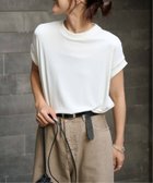【アウトドアプロダクツ ユージュアルシングス/OUTDOOR PRODUCTS Usual Things】のリヨセルノースリTEE 大人の最旬トレンドファッション＆コーディネート founy(ファウニー) ファッション Fashion レディースファッション Fashion for Women カットソー Cut and Sewn Top デニム Denim, Jeans Material エレガント 上品 Elegant thumbnail ホワイト|ID: prp329100004975484 ipo3291000000037298067