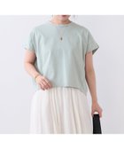 【マイカ ディール/MICA & DEAL】の接触冷感/汗じみ防止-クルーネックワイドスリーブTシャツ 大人の最旬トレンドファッション＆コーディネート founy(ファウニー) ファッション Fashion レディースファッション Fashion for Women トップス・カットソー Cut & Sew Tops シャツ・ブラウス・オフィスカジュアル Elegant Blouses & Button-Ups ロングTシャツ・Tシャツ Longline T-Shirts & Tees カットソー Cut and Sewn Top シンプル Simple, Minimal バランス Balance, Style Balance フォルム Silhouette, Form 吸水 Absorbent, Quick-Dry 夏 Summer thumbnail MINT|ID: prp329100004975485 ipo3291000000037298071