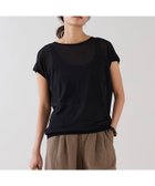 【マイカ ディール/MICA & DEAL】の【marmors】バックタックフレンチスリーブニット アンサンブル対応 大人の最旬トレンドファッション＆コーディネート founy(ファウニー) ファッション Fashion レディースファッション Fashion for Women トップス・カットソー Cut & Sew Tops ニット Knit Tops & Sweaters アンサンブルニット Knit Ensembles & Twin Sets アクセサリー Fashion Accessories アンサンブル Ensemble Set カーディガン Cardigan, Knitwear シアー Sheer, See-Through シンプル Simple, Minimal バランス Balance, Style Balance リラックス Relax, Relaxed Fit エレガント 上品 Elegant thumbnail BLACK|ID: prp329100004975486 ipo3291000000037298074