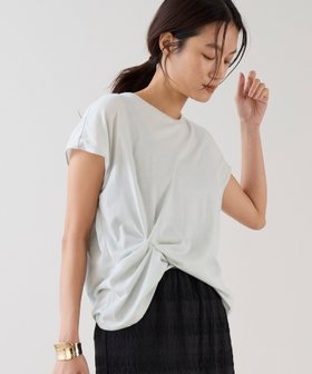 【マイカ ディール/MICA & DEAL】の【marmors】ウエストタックTシャツ 大人の最旬トレンドファッション＆コーディネート founy(ファウニー) ファッション Fashion レディースファッション Fashion for Women トップス・カットソー Cut & Sew Tops シャツ・ブラウス・オフィスカジュアル Elegant Blouses & Button-Ups ロングTシャツ・Tシャツ Longline T-Shirts & Tees シンプル Simple, Minimal ジャケット Jacket, Outerwear 定番 Standard, Basic Item ベーシック Basic, Essential S/S・春夏 SS, Spring/Summer, Warm Season 夏 Summer 2026年 2026 2026春夏・S/S Spring/Summer 2026 SS26 |ID:prp329100004975488