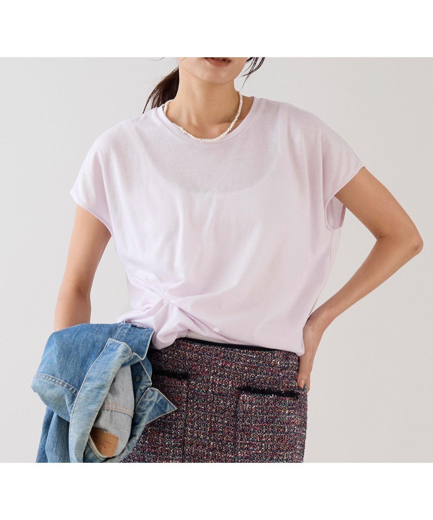 【マイカ ディール/MICA & DEAL】の【marmors】ウエストタックTシャツ インテリア・キッズ・メンズ・レディースファッション・服の通販 founy(ファウニー) 　ファッション　Fashion　レディースファッション　Fashion for Women　トップス・カットソー　Cut & Sew Tops　シャツ・ブラウス・オフィスカジュアル　Elegant Blouses & Button-Ups　ロングTシャツ・Tシャツ　Longline T-Shirts & Tees　シンプル　Simple, Minimal　ジャケット　Jacket, Outerwear　定番　Standard, Basic Item　ベーシック　Basic, Essential　S/S・春夏　SS, Spring/Summer, Warm Season　夏　Summer　2026年　2026　2026春夏・S/S　Spring/Summer 2026 SS26　PINK|ID: prp329100004975488 ipo3291000000037298085