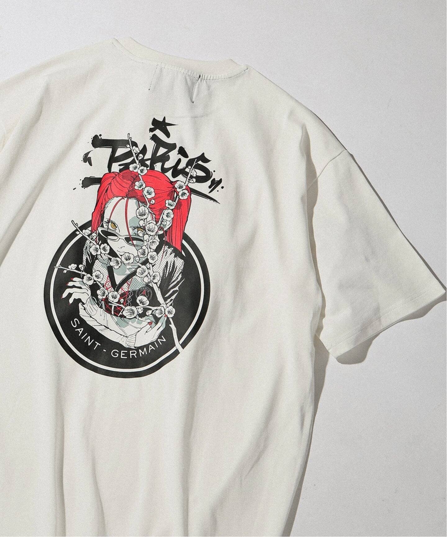 【エディフィス/EDIFICE】の【PSG x NAKAKI 】 ART GRAPHIC TEE インテリア・キッズ・メンズ・レディースファッション・服の通販 founy(ファウニー) 　ファッション　Fashion　レディースファッション　Fashion for Women　イラスト　Illustration　キャラクター　Character, Licensed Characters　コレクション　Collection, Seasonal Line　サッカー　Seersucker, Summer Fabric　スポーツ　Sports, Activewear　スマート　Smart, Elegant　人気　Popular, Best Seller　フランス　France, French　ワーク　Workwear, Utility Style　ホワイト|ID: prp329100004975489 ipo3291000000037298089