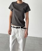 【キャナルジーン/CANAL JEAN】のEl mar BASICコンパクトTシャツ 大人の最旬トレンドファッション＆コーディネート founy(ファウニー) ファッション Fashion レディースファッション Fashion for Women トップス・カットソー Cut & Sew Tops シャツ・ブラウス・オフィスカジュアル Elegant Blouses & Button-Ups ロングTシャツ・Tシャツ Longline T-Shirts & Tees インナー Innerwear キャミワンピース Cami Dress, Slip Dress コンパクト Compact, Small Size サロペット Overalls, Salopette ストレッチ Stretch, Stretchy Fabric スラックス Slacks, Dress Pants デニム Denim, Jeans Material トレンド Trend, Trending Now バランス Balance, Style Balance フィット Fit, Slim Fit ベーシック Basic, Essential おすすめ Recommended / Our Picks thumbnail チャコールグレー|ID: prp329100004975491 ipo3291000000037298096