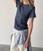 【キャナルジーン/CANAL JEAN】のEl mar BASICコンパクトTシャツ 大人の最旬トレンドファッション＆コーディネート founy(ファウニー) ファッション Fashion レディースファッション Fashion for Women トップス・カットソー Cut & Sew Tops シャツ・ブラウス・オフィスカジュアル Elegant Blouses & Button-Ups ロングTシャツ・Tシャツ Longline T-Shirts & Tees インナー Innerwear キャミワンピース Cami Dress, Slip Dress コンパクト Compact, Small Size サロペット Overalls, Salopette ストレッチ Stretch, Stretchy Fabric スラックス Slacks, Dress Pants デニム Denim, Jeans Material トレンド Trend, Trending Now バランス Balance, Style Balance フィット Fit, Slim Fit ベーシック Basic, Essential おすすめ Recommended / Our Picks thumbnail ブルー|ID: prp329100004975491 ipo3291000000037298097