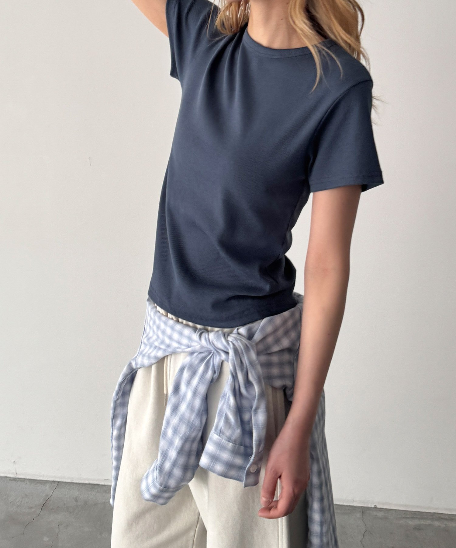 【キャナルジーン/CANAL JEAN】のEl mar BASICコンパクトTシャツ インテリア・キッズ・メンズ・レディースファッション・服の通販 founy(ファウニー) 　ファッション　Fashion　レディースファッション　Fashion for Women　トップス・カットソー　Cut & Sew Tops　シャツ・ブラウス・オフィスカジュアル　Elegant Blouses & Button-Ups　ロングTシャツ・Tシャツ　Longline T-Shirts & Tees　インナー　Innerwear　キャミワンピース　Cami Dress, Slip Dress　コンパクト　Compact, Small Size　サロペット　Overalls, Salopette　ストレッチ　Stretch, Stretchy Fabric　スラックス　Slacks, Dress Pants　デニム　Denim, Jeans Material　トレンド　Trend, Trending Now　バランス　Balance, Style Balance　フィット　Fit, Slim Fit　ベーシック　Basic, Essential　おすすめ　Recommended / Our Picks　ブルー|ID: prp329100004975491 ipo3291000000037298097