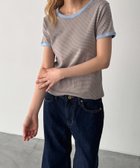【キャナルジーン/CANAL JEAN】のLakey Park ナローボーダーリンガーTシャツ ベージュ|ID: prp329100004975492 ipo3291000000037298100