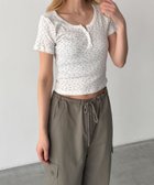 【キャナルジーン/CANAL JEAN】のEl mar 小花ヘンリーTシャツ アイボリー|ID: prp329100004975493 ipo3291000000037298103