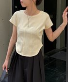 【カプリシューレマージュ/CAPRICIEUX LEMAGE】の【新色イエロー・ブラウン】コルセットT 大人の最旬トレンドファッション＆コーディネート founy(ファウニー) ファッション Fashion レディースファッション Fashion for Women おすすめ Recommended / Our Picks イエロー Yellow インナー Innerwear キャミワンピース Cami Dress, Slip Dress コルセット Corset, Bustier コンパクト Compact, Small Size デニム Denim, Jeans Material トレンド Trend, Trending Now ラウンド Round, Round Neck ワイド Wide, Wide Fit 人気 Popular, Best Seller 切替 Switching, Contrast Panel thumbnail イエロー|ID: prp329100004975495 ipo3291000000037298110