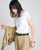 【ブリル/BRILL】のコンパクトTシャツ 大人の最旬トレンドファッション＆コーディネート founy(ファウニー) ファッション Fashion レディースファッション Fashion for Women トップス・カットソー Cut & Sew Tops シャツ・ブラウス・オフィスカジュアル Elegant Blouses & Button-Ups ロングTシャツ・Tシャツ Longline T-Shirts & Tees コンパクト Compact, Small Size thumbnail ホワイト05|ID: prp329100004975499 ipo3291000000037298127