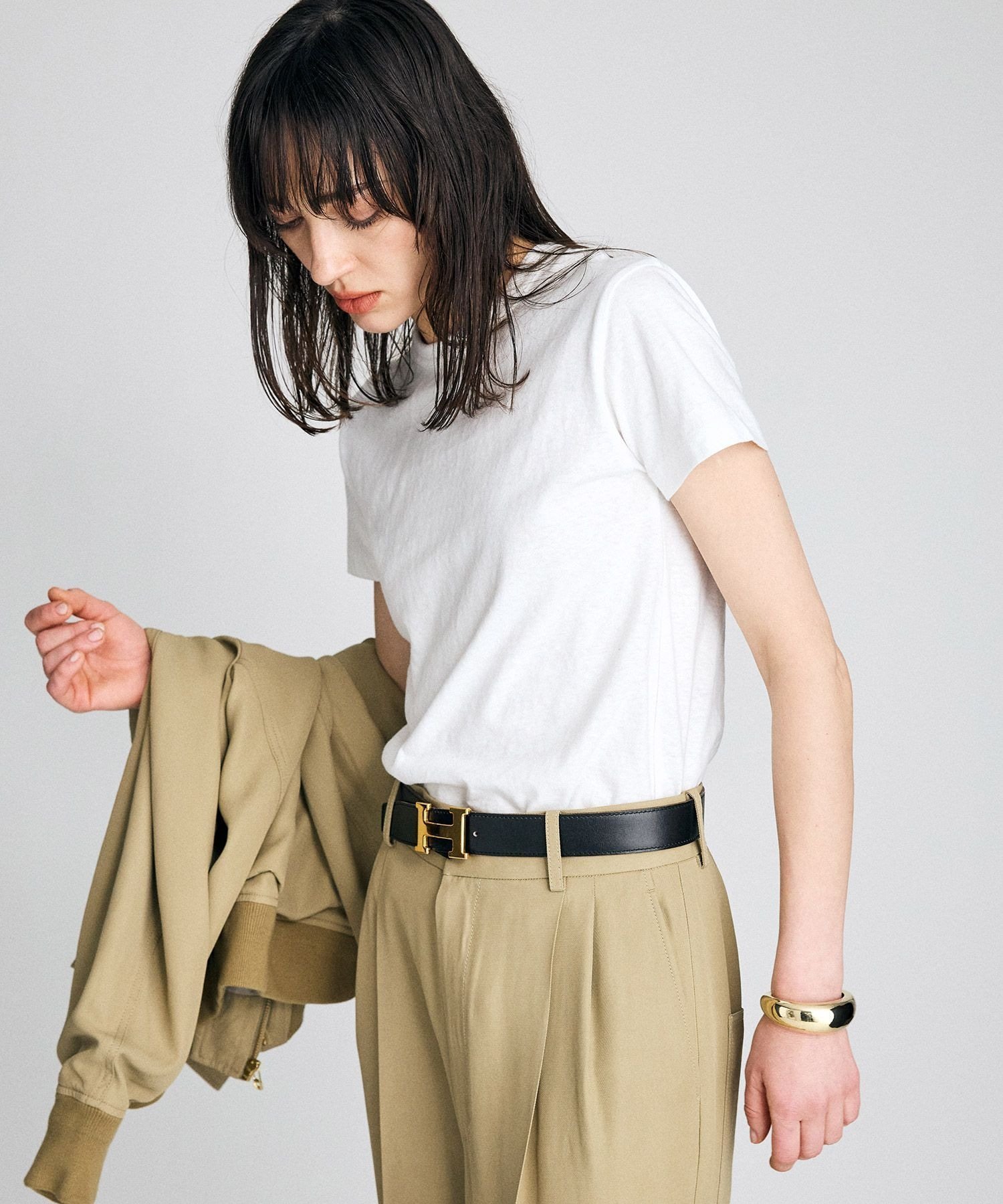 【ブリル/BRILL】のコンパクトTシャツ インテリア・キッズ・メンズ・レディースファッション・服の通販 founy(ファウニー) 　ファッション　Fashion　レディースファッション　Fashion for Women　トップス・カットソー　Cut & Sew Tops　シャツ・ブラウス・オフィスカジュアル　Elegant Blouses & Button-Ups　ロングTシャツ・Tシャツ　Longline T-Shirts & Tees　コンパクト　Compact, Small Size　ホワイト05|ID: prp329100004975499 ipo3291000000037298127
