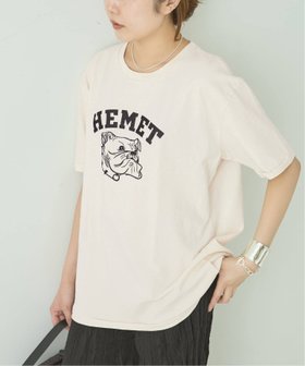 【ジャーナルスタンダード レサージュ/journal standard L'essage】のMIXTA/ミクスタ HEMET CREW Tシャツ 大人の最旬トレンドファッション＆コーディネート founy(ファウニー) ファッション Fashion レディースファッション Fashion for Women トップス・カットソー Cut & Sew Tops シャツ・ブラウス・オフィスカジュアル Elegant Blouses & Button-Ups ロングTシャツ・Tシャツ Longline T-Shirts & Tees インディゴ Indigo Denim グラフィック Graphic, Graphic Design デニム Denim, Jeans Material 人気 Popular, Best Seller ハンド Hand, Handmade プリント Print, Printed Pattern |ID:prp329100004975501