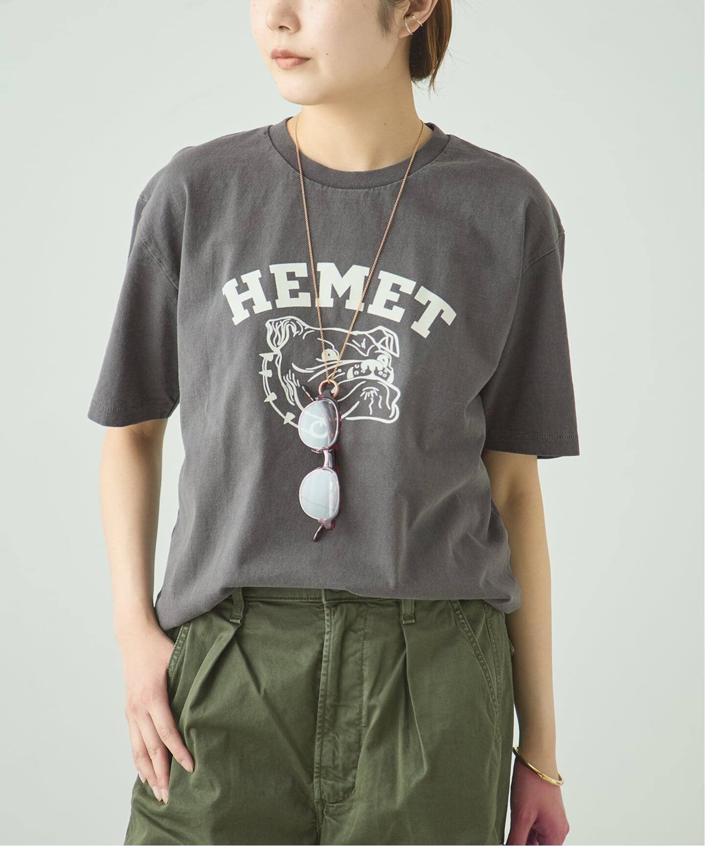 【ジャーナルスタンダード レサージュ/journal standard L'essage】のMIXTA/ミクスタ HEMET CREW Tシャツ インテリア・キッズ・メンズ・レディースファッション・服の通販 founy(ファウニー) 　ファッション　Fashion　レディースファッション　Fashion for Women　トップス・カットソー　Cut & Sew Tops　シャツ・ブラウス・オフィスカジュアル　Elegant Blouses & Button-Ups　ロングTシャツ・Tシャツ　Longline T-Shirts & Tees　インディゴ　Indigo Denim　グラフィック　Graphic, Graphic Design　デニム　Denim, Jeans Material　人気　Popular, Best Seller　ハンド　Hand, Handmade　プリント　Print, Printed Pattern　ブラック|ID: prp329100004975501 ipo3291000000037298137