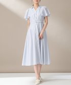 【ミッシュマッシュ/MISCH MASCH】のケープフレア袖シャツワンピース MM627407 ブルー|ID: prp329100004975548 ipo3291000000037298447