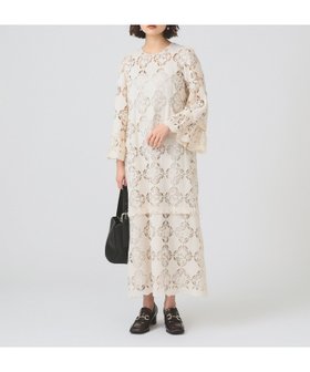 【ビームス ウイメン/BEAMS】のレース ベルカフス ロングスリーブ ワンピース 大人の最旬トレンドファッション＆コーディネート founy(ファウニー) ファッション Fashion レディースファッション Fashion for Women ワンピース Dresses インナー Innerwear カフス Cuff Design シンプル Simple, Minimal スリーブ Sleeve, Long Sleeve / Short Sleeve フェミニン Feminine, Girly レース Lace, Lace Fabric ロング Long, Long-Length 二次会 After Party 結婚式 Wedding |ID:prp329100004975549