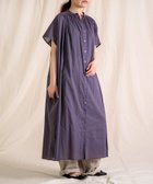 【ドミンゴ/DOMINGO】のインドボイル フロンセワンピース チャコールグレー|ID: prp329100004975558 ipo3291000000037298481