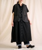 【ドミンゴ/DOMINGO】のインドボイル フロンセワンピース ブラック|ID: prp329100004975558 ipo3291000000037298482