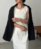 【カプリシューレマージュ/CAPRICIEUX LEMAGE】のギャザーノースリワンピース 大人の最旬トレンドファッション＆コーディネート founy(ファウニー) ファッション Fashion レディースファッション Fashion for Women ワンピース Dresses ギャザー Gathered, Ruffled シンプル Simple, Minimal ジャケット Jacket, Outerwear フロント Front, Front Design thumbnail エクリュ|ID: prp329100004975562 ipo3291000000037298498