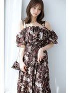 【スナイデル/SNIDEL】のSustainableオフショルギャザーワンピース BRW[058]|ID: prp329100004975568 ipo3291000000037353469