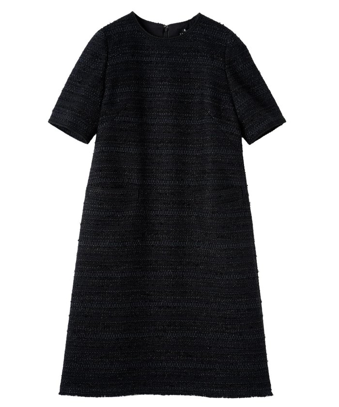 【ランバンコレクション/LANVIN COLLECTION】のファンシーツイードドレス インテリア・キッズ・メンズ・レディースファッション・服の通販 founy(ファウニー) https://founy.com/ ファッション Fashion レディースファッション Fashion for Women ワンピース Dresses フォーマル・パーティードレス・結婚式用ドレス Elegant & Casual Dresses シンプル Simple, Minimal ジャケット Jacket, Outerwear チェック Check, Plaid, Tartan フリンジ Fringe, Tassel ブレード Braid, Decorative Trim ポケット Pocket, Pocket Detail おすすめ Recommended / Our Picks エレガント 上品 Elegant |ID: prp329100004975581 ipo3291000000037298582