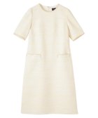 【ランバンコレクション/LANVIN COLLECTION】のファンシーツイードドレス 大人の最旬トレンドファッション＆コーディネート founy(ファウニー) ファッション Fashion レディースファッション Fashion for Women ワンピース Dresses フォーマル・パーティードレス・結婚式用ドレス Elegant & Casual Dresses シンプル Simple, Minimal ジャケット Jacket, Outerwear チェック Check, Plaid, Tartan フリンジ Fringe, Tassel ブレード Braid, Decorative Trim ポケット Pocket, Pocket Detail おすすめ Recommended / Our Picks エレガント 上品 Elegant thumbnail ベージュ系その他|ID: prp329100004975581 ipo3291000000037298584