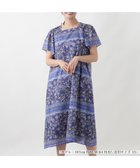 【レリアンプラスハウス/Leilian PLUS HOUSE】のワンピース【プラス企画】 大人の最旬トレンドファッション＆コーディネート founy(ファウニー) ファッション Fashion レディースファッション Fashion for Women ワンピース Dresses ウォッシャブル Machine Washable カーディガン Cardigan, Knitwear ジャケット Jacket, Outerwear スリーブ Sleeve, Long Sleeve / Short Sleeve プリント Print, Printed Pattern ポケット Pocket, Pocket Detail 半袖 Short Sleeve, Half Sleeve リゾート Resort, Vacation Style レギュラー Regular, Standard Fit 夏 Summer 旅行 Travel エレガント 上品 Elegant thumbnail ブルー系|ID: prp329100004975584 ipo3291000000037298591