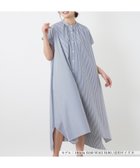 【レリアン/LEILIAN】のストライプシャツワンピース ブルー系|ID: prp329100004975590 ipo3291000000037298603