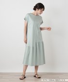 【レリアン/LEILIAN】のアシンメトリーギャザーワンピース【BOURGE】 大人の最旬トレンドファッション＆コーディネート founy(ファウニー) ファッション Fashion レディースファッション Fashion for Women ワンピース Dresses アシンメトリー Asymmetrical Style ウォッシャブル Machine Washable ギャザー Gathered, Ruffled スリーブ Sleeve, Long Sleeve / Short Sleeve フレンチ French, French Style ポケット Pocket, Pocket Detail モダン Modern, Contemporary リゾート Resort, Vacation Style リラックス Relax, Relaxed Fit 夏 Summer thumbnail ミントグリーン|ID: prp329100004975591 ipo3291000000037298605