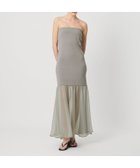 【ビューティ&ユース ユナイテッドアローズ/BEAUTY&YOUTH / UNITED ARROWS】のATTISESSION ベアトップ ドレス 大人の最旬トレンドファッション＆コーディネート founy(ファウニー) ファッション Fashion レディースファッション Fashion for Women ワンピース Dresses フォーマル・パーティードレス・結婚式用ドレス Elegant & Casual Dresses シフォン Chiffon, Lightweight Fabric シンプル Simple, Minimal スウェット / スエット Sweatshirt, Sweatwear スラックス Slacks, Dress Pants デニム Denim, Jeans Material ドッキング Docking, Mixed Material ドレス Dress, One-Piece フィット Fit, Slim Fit おすすめ Recommended / Our Picks thumbnail MD.GRAY|ID: prp329100004975593 ipo3291000000037298613