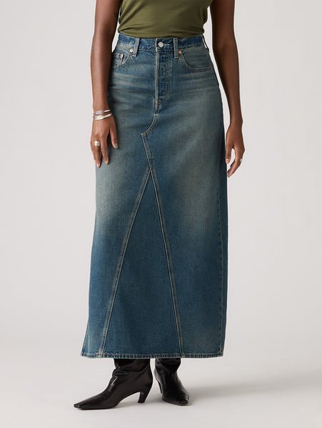 【リーバイス/Levis】のICONIC ロングスカート ミディアムインディゴ インテリア・キッズ・メンズ・レディースファッション・服の通販 founy(ファウニー) https://founy.com/ ファッション Fashion レディースファッション Fashion for Women スカート Skirts ロングスカート Long Skirts / Maxi & Midi Skirts ジーンズ Jeans, Denim Pants スニーカー Sneakers, Trainers スリット Slit, Slit Detail デニム Denim, Jeans Material ポケット Pocket, Pocket Detail ロング Long, Long-Length 人気 Popular, Best Seller |ID: prp329100004975616 ipo3291000000037360481
