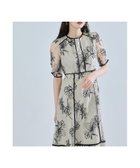 【ビーフラット/bflat】の【低身長用サイズあり】フラワーレースパイピングフレアドレス 結婚式 成人式 二次会 グレージュ|ID: prp329100004975629 ipo3291000000037298729