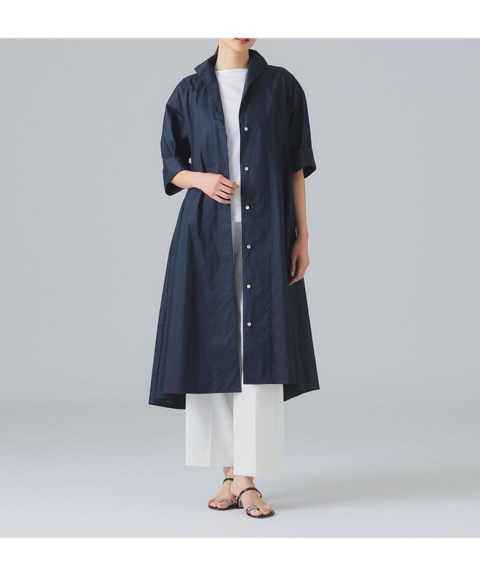 【デミルクス ビームス/Demi-Luxe BEAMS】のオープンカラー シャツ ドレス インテリア・キッズ・メンズ・レディースファッション・服の通販 founy(ファウニー) https://founy.com/ ファッション Fashion レディースファッション Fashion for Women トップス・カットソー Cut & Sew Tops シャツ・ブラウス・オフィスカジュアル Elegant Blouses & Button-Ups ワンピース Dresses フォーマル・パーティードレス・結婚式用ドレス Elegant & Casual Dresses おすすめ Recommended / Our Picks シンプル Simple, Minimal ドレス Dress, One-Piece フィット Fit, Slim Fit フォルム Silhouette, Form フレア Flare, Flared リラックス Relax, Relaxed Fit エレガント 上品 Elegant |ID: prp329100004975681 ipo3291000000037298932