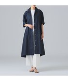【デミルクス ビームス/Demi-Luxe BEAMS】のオープンカラー シャツ ドレス NAVY|ID: prp329100004975681 ipo3291000000037298933