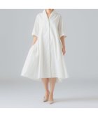 【デミルクス ビームス/Demi-Luxe BEAMS】のオープンカラー シャツ ドレス WHITE|ID: prp329100004975681 ipo3291000000037298934